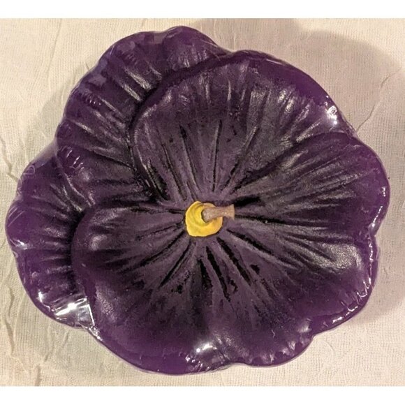 NOS Floating Candles Flowers Home Interiors Pansies Set Of 6 Garden Party Vtg - Picture 9 of 16